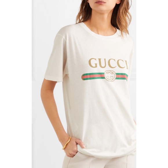 🌟SOLD🌟 Gucci Applique’d Distressed T-Shirt - Picture 2 of 8